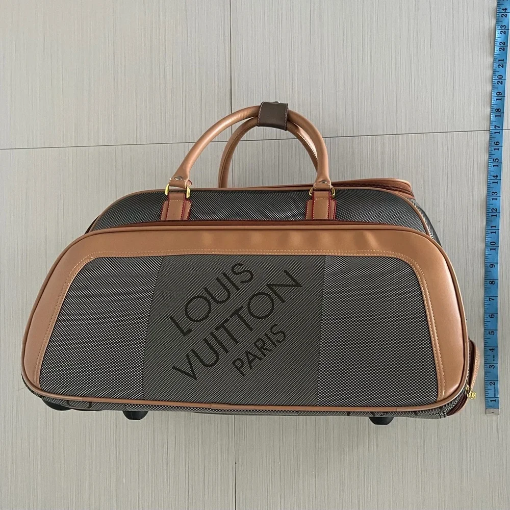 Louis Vuitton Brown and Black Travel Bag